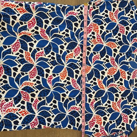 Diane Von Furstenberg DVF Printed Shift Sundress Sun Dress 4 Tomato Girl Summer - Picture 11 of 11